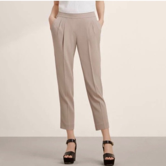 ARITZIA Babaton Beige Cropped Cohen Pants Size 2 - Picture 2 of 10